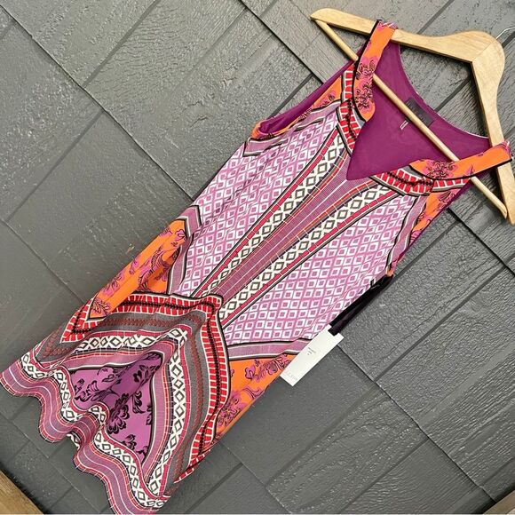 Hale Bob orange and pink sleeveless dress NWT - Picture 7 of 12